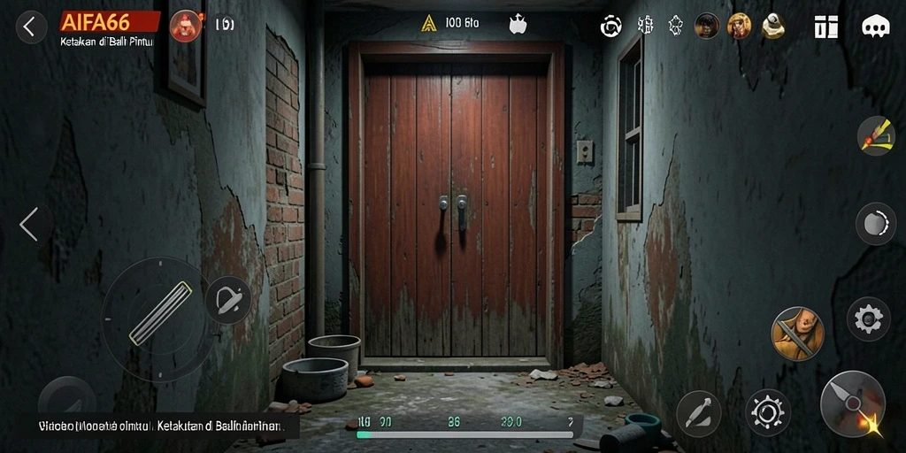 Gameplay AIFA66 yang mengerikan dan menegangkan saat menjelajahi lokasi angker.
