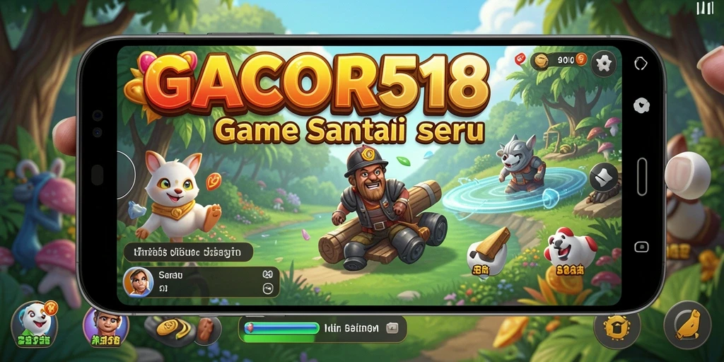 Tampilan gameplay GACOR518 yang penuh warna dan menarik.