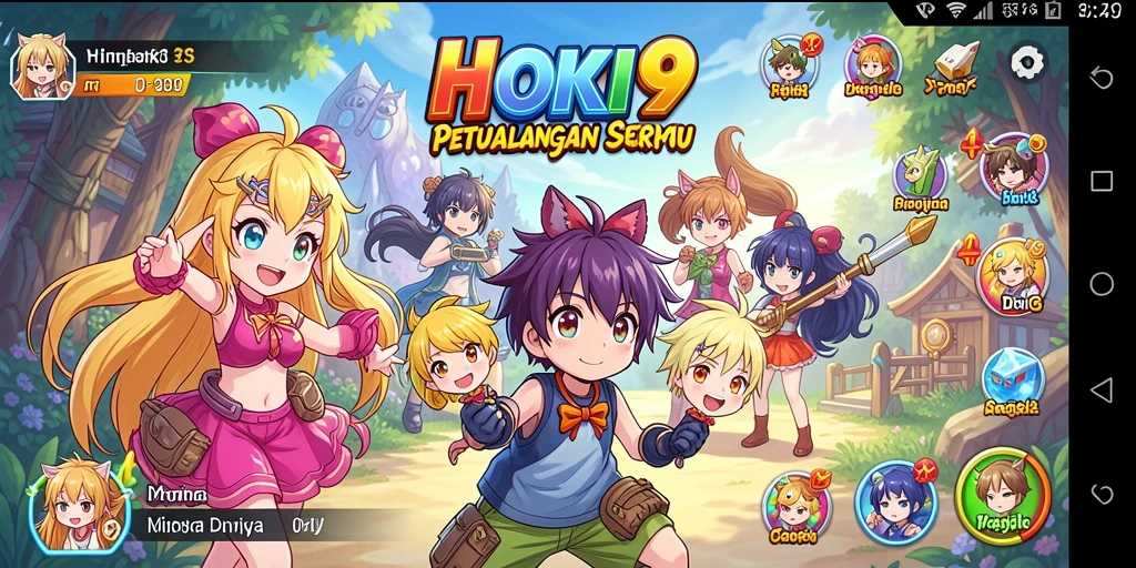 Tampilan menarik dari gameplay HOKI9 yang penuh aksi Anime.