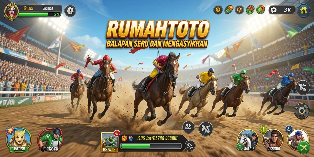 Gameplay balapan mendebarkan di RUMAHTOTO dengan grafis menawan.