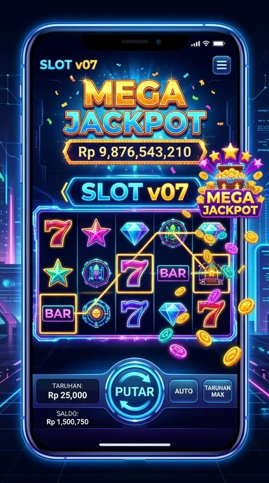 Pengguna sedang mengunduh aplikasi melalui v07.